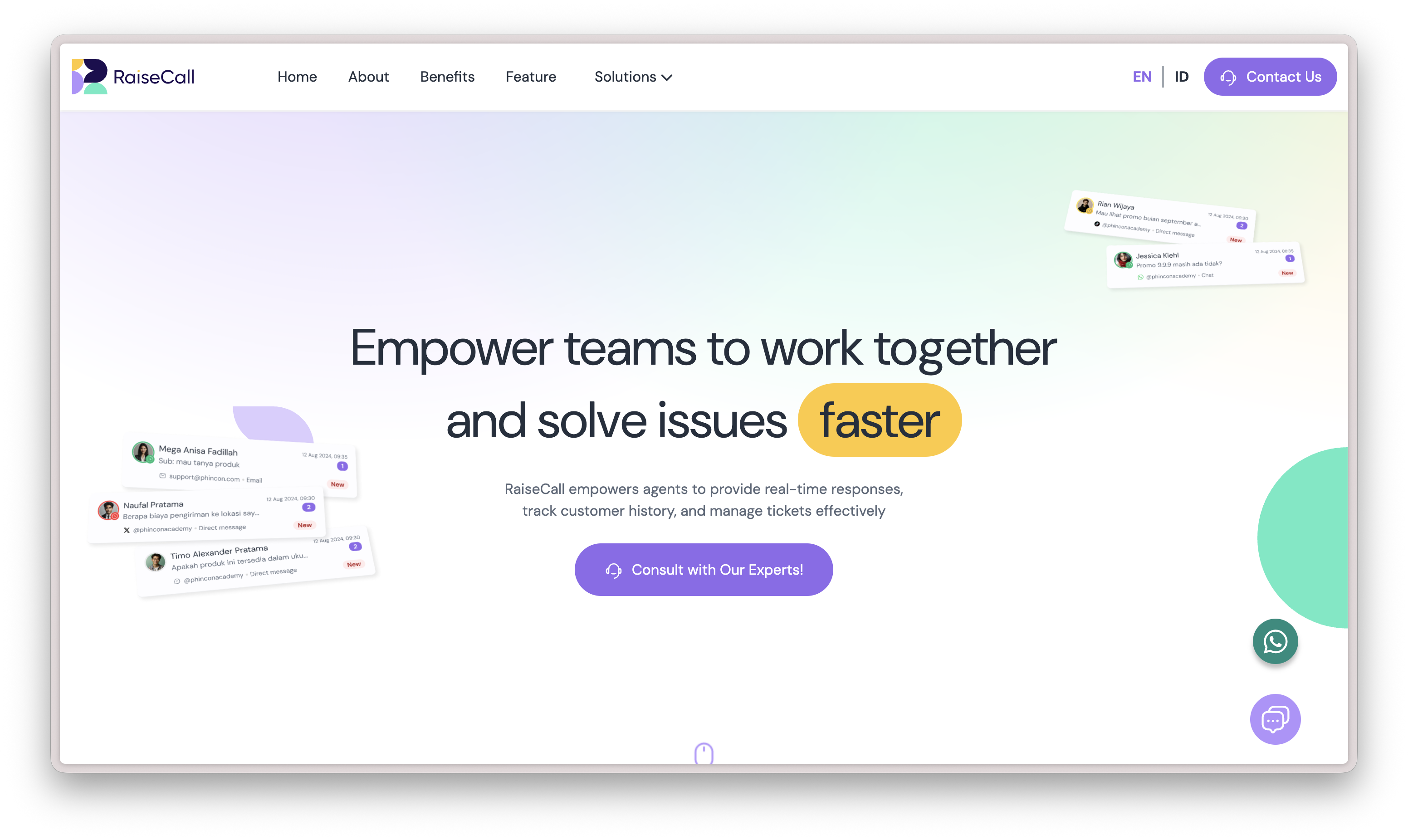 Raise Call Website